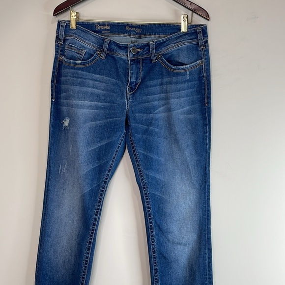 Revolution by Ricki’s Brooke Boyfriend Fit Jeans Blue Medium Wash Stretch 30 - Picture 3 of 11